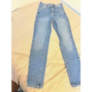 Wax Jean Collection Skinny Jeans Womens Size 0 24x25 Blue Stretch Low Rise Denim